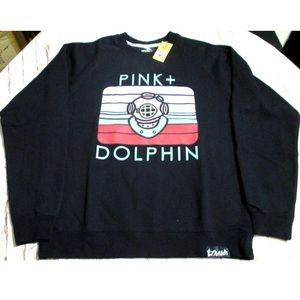 Pink Dolphin Crew Neck Pullover